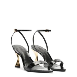 Elisha Patent Leather Sandal in Black