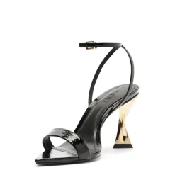 Elisha Patent Leather Sandal in Black