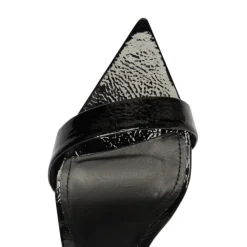 Elisha Patent Leather Sandal in Black