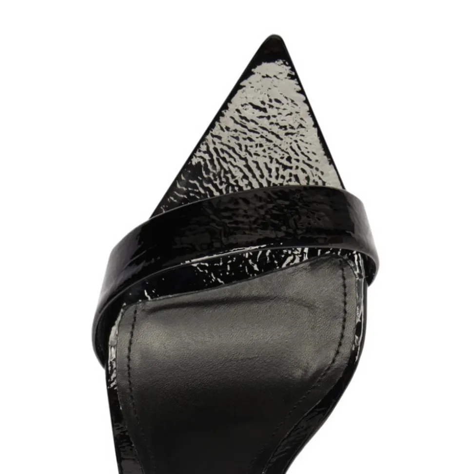 Elisha Patent Leather Sandal in Black