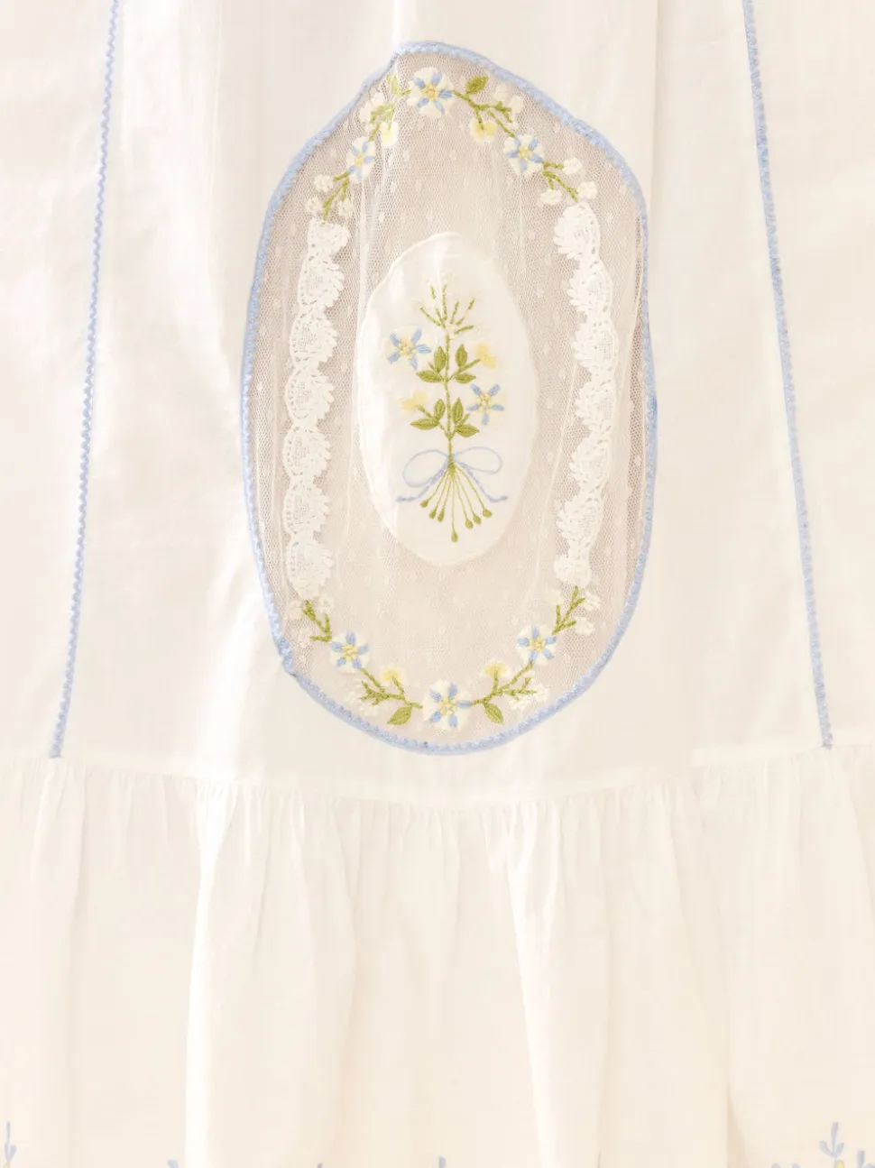 Eliza Maxi Dress in White Whimsy