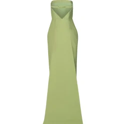 Elizabeth Dress in Leaf Brocade