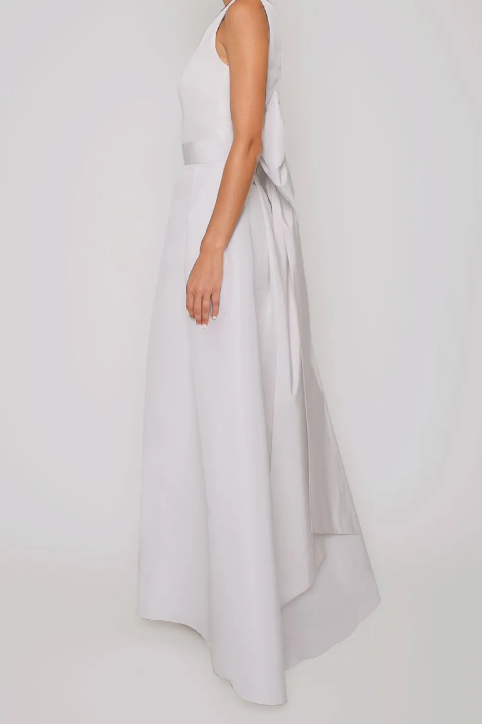 Ella Silk Faille Mini Dress with Convertible Skirt