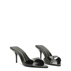 Elodie Patent Leather Sandal in Black