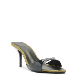 Elodie Patent Sandal in Oxford Blue