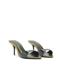 Elodie Patent Sandal in Oxford Blue