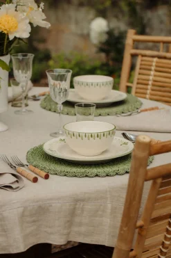 Elouise Cereal Bowl in Green, Set of 6