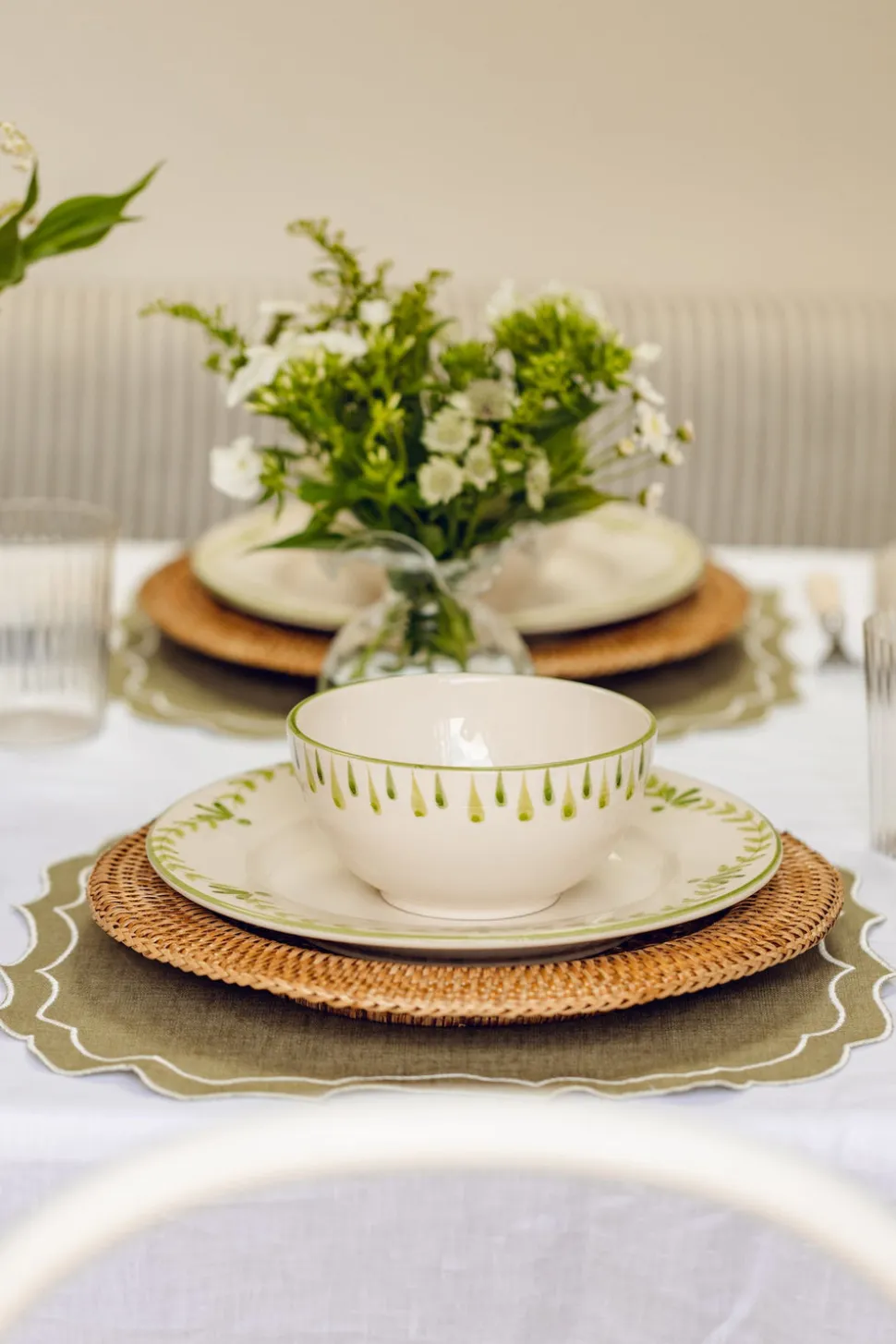 Elouise Cereal Bowl in Green, Set of 6