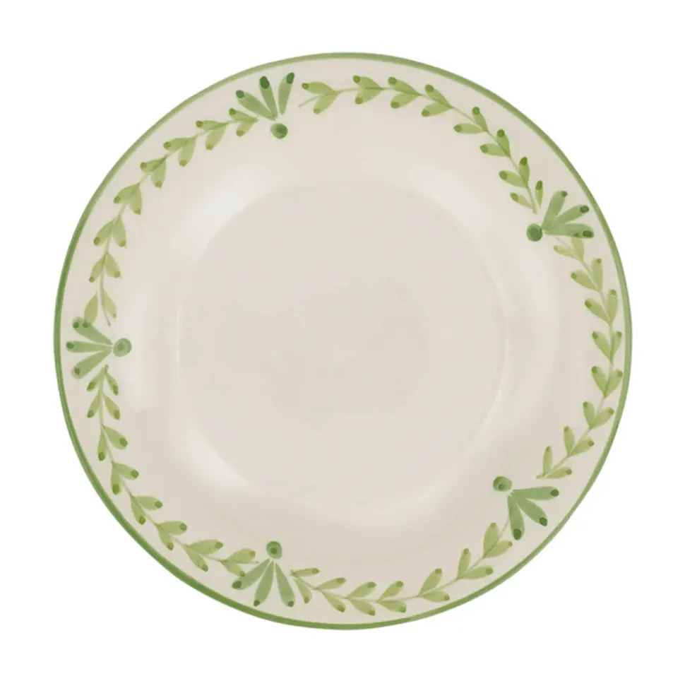 Elouise Dessert Plate in Green
