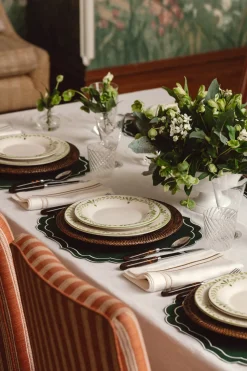 Elouise Dessert Plate in Green