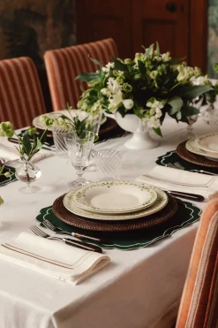 Elouise Dinner Plate in Green