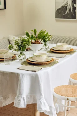 Elouise Dinner Plate in Green