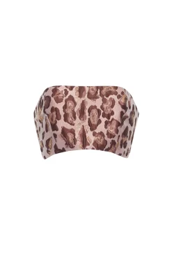 Elsa Top in Painted Animal Blush Metallic Jacquard