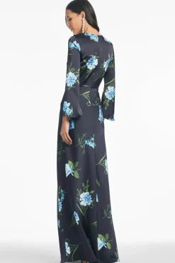 Embellished Alex Gown Night Sky Blue Oculata