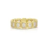 Emerald Cut Diamond Petite Nesting Gem Eternity Ring