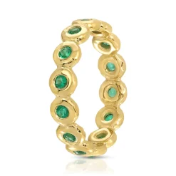 Emerald Nesting Gem Eternity Ring