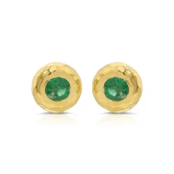 Emerald Nesting Gem Studs