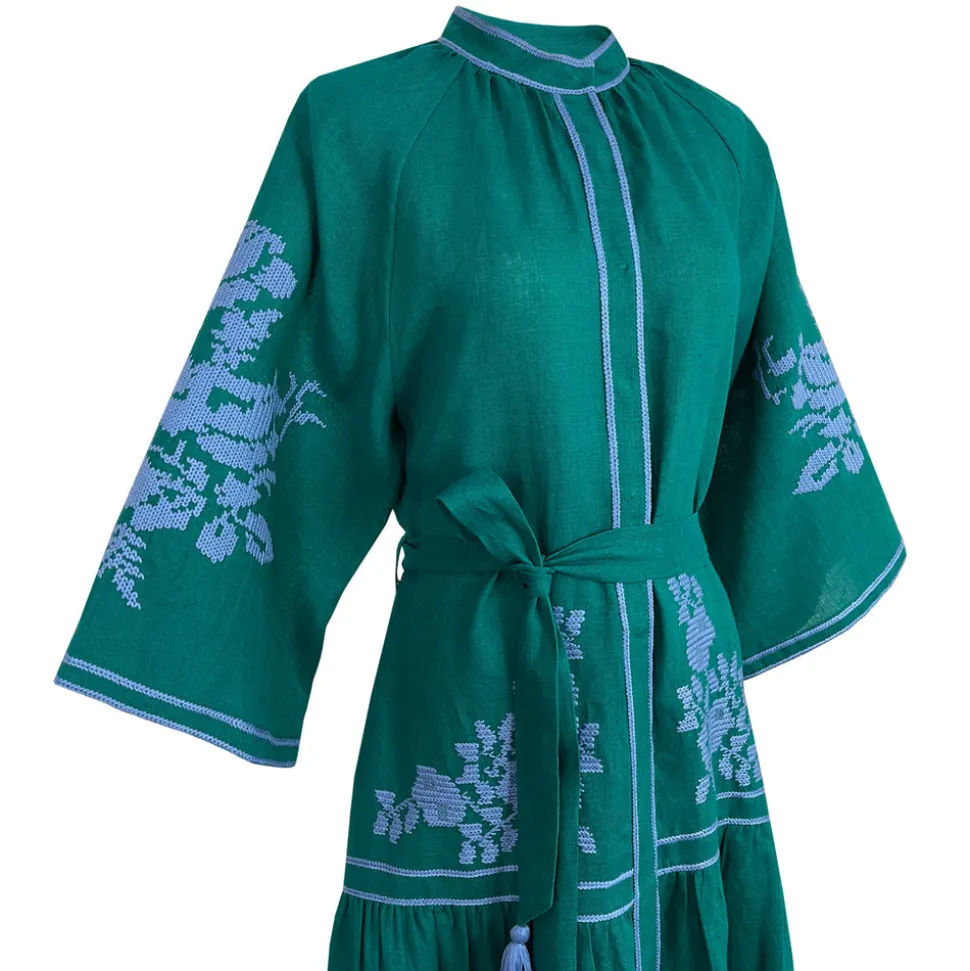 Emerald Swan Dress
