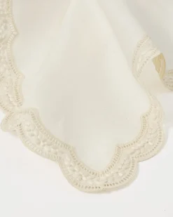 Emilia Scallop Embroidered Placemat