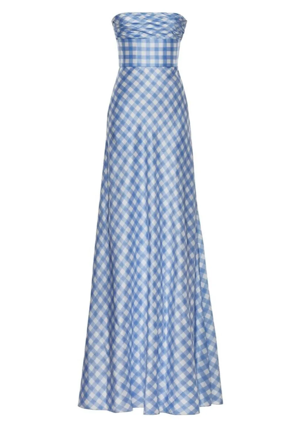 Emilie Cornflower Gingham Gown