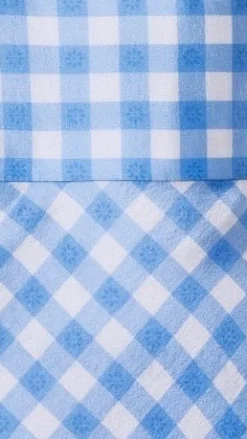 Emilie Cornflower Gingham Gown