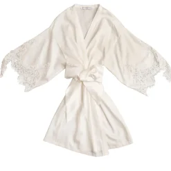 Emily White Cotton Robe