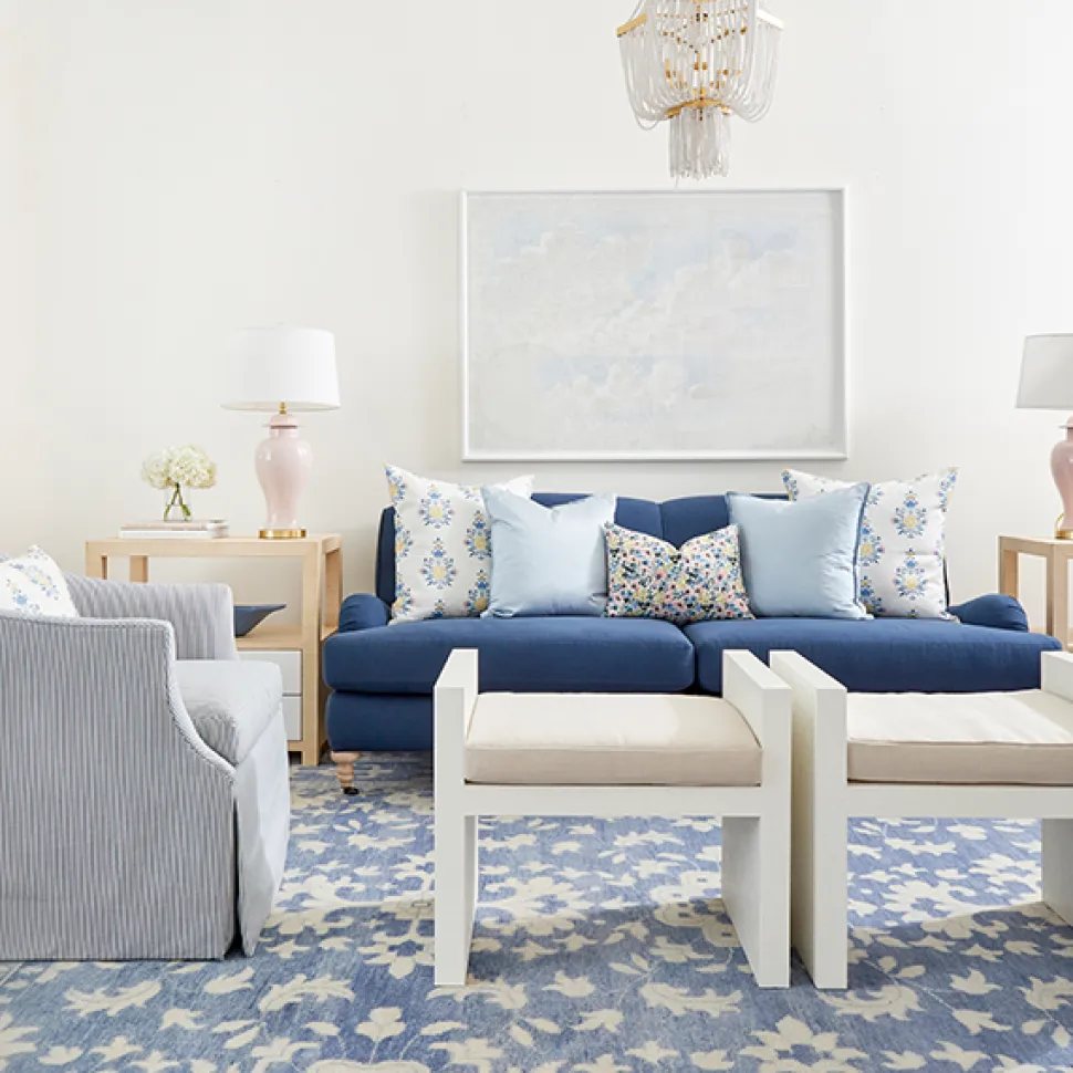 Emma Rug in French Blue