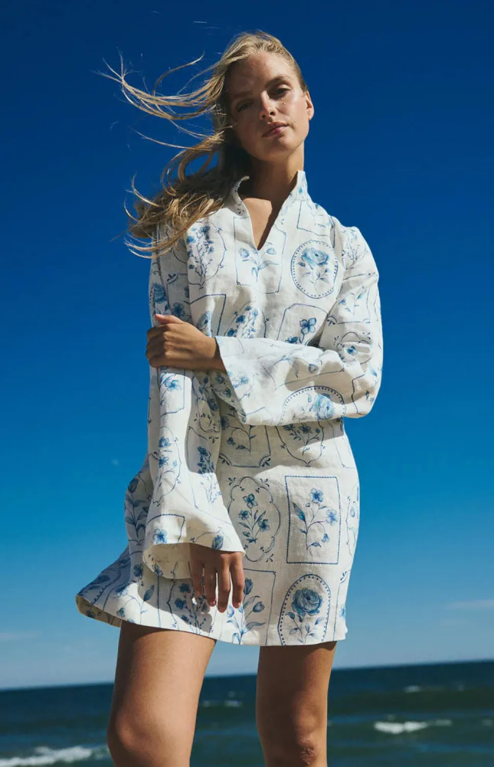 Emma Tunic in Delft Tile