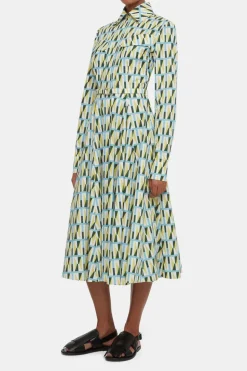 Emmalyna Dress in Geometric Cotton