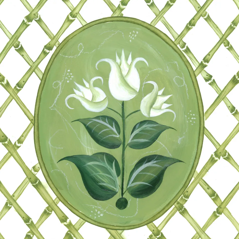 En Vert Botanical Prints, Set of 4