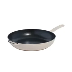 Enameled Cast Iron Skillet in Antique White