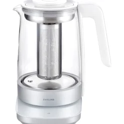 Enfinigy Glass Kettle, Tea Kettle, Silver