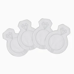 Engagement Cocktail Napkins, Set of 4