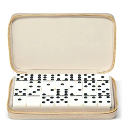 Enzo Travel Domino Set in Fawn