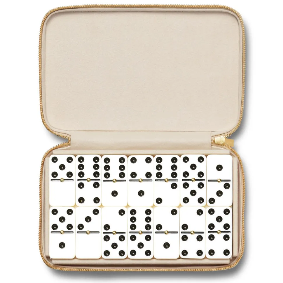 Enzo Travel Domino Set in Fawn