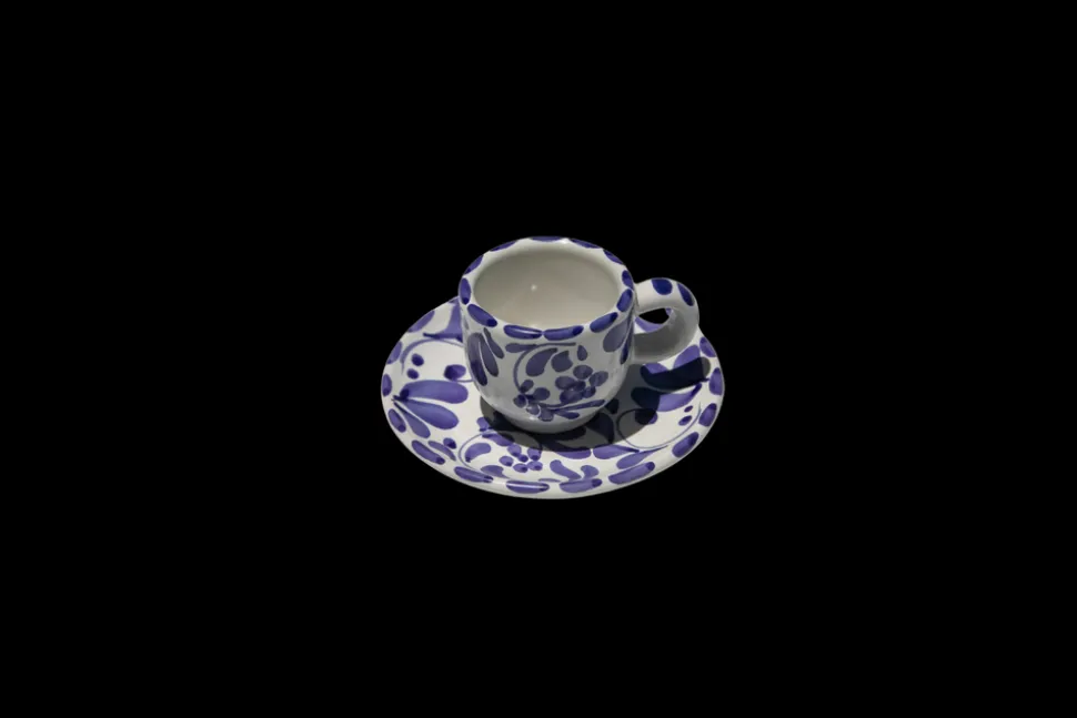 Espresso Cup with Saucer in Azul Classico