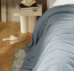 Essential Bed Blanket in Bluestone