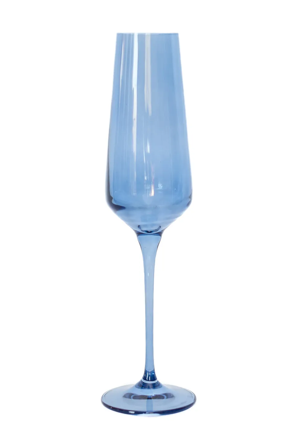 Estelle Colored Champagne Flute, Set of 6 in Cobalt Blue