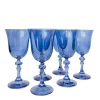 Estelle Colored Regal Goblet in Cobalt Blue, Set of 6