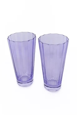 Estelle Colored Sunday High Balls, Set of 2 in Lavender