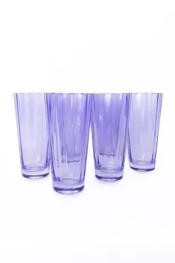 Estelle Colored Sunday High Balls, Set of 6 in Lavender