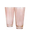 Estelle Colored Sunday High Balls, Set of 2 in Blush Pink