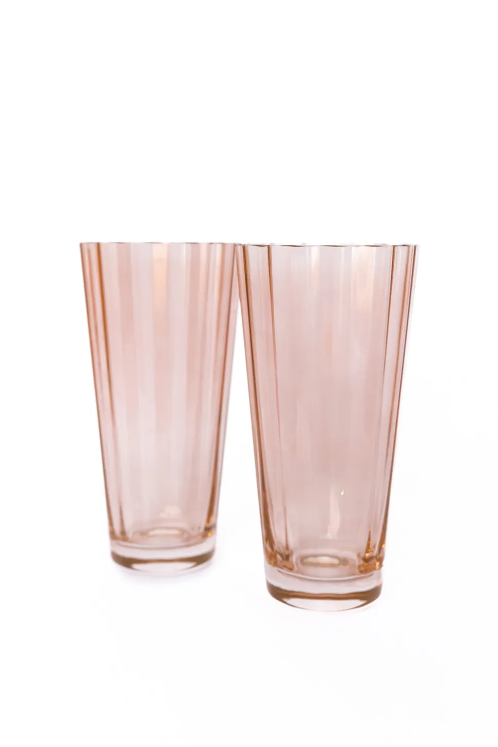 Estelle Colored Sunday High Balls, Set of 2 in Blush Pink