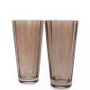 Estelle Colored Sunday High Balls, Set of 2 in Amber Smoke