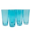 Estelle Colored Sunday High Balls, Set of 6 in Ocean Blue