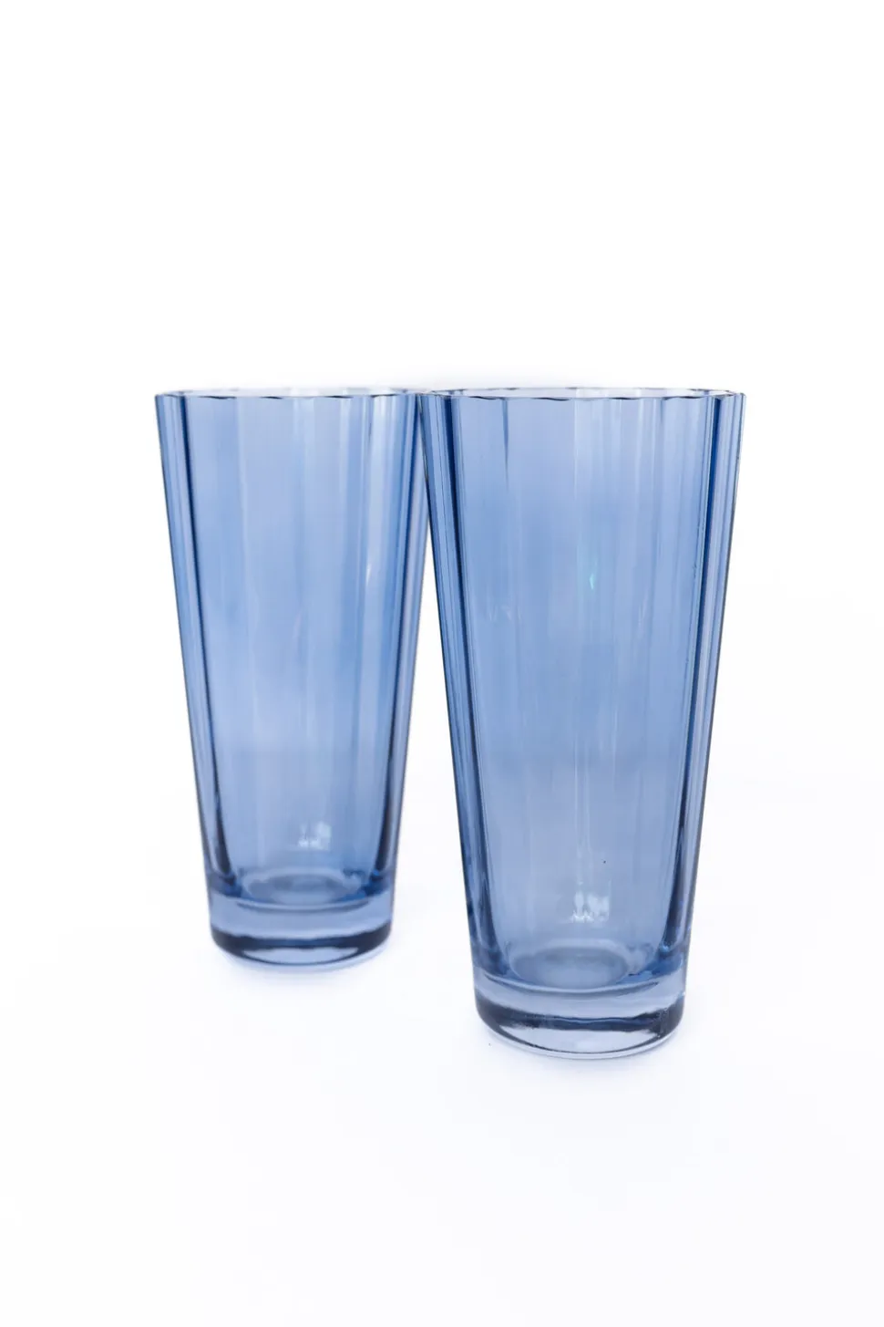 Estelle Colored Sunday High Balls, Set of 2 in Cobalt Blue