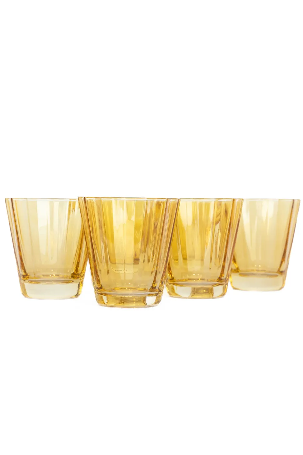 Estelle Colored Sunday Low Balls, Set of 6 in Yellow