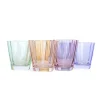 Estelle Colored Sunday Low Balls, Set of 6 in Pastel Mixed Set