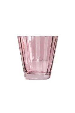 Estelle Colored Sunday Low Balls, Set of 6 in Rose