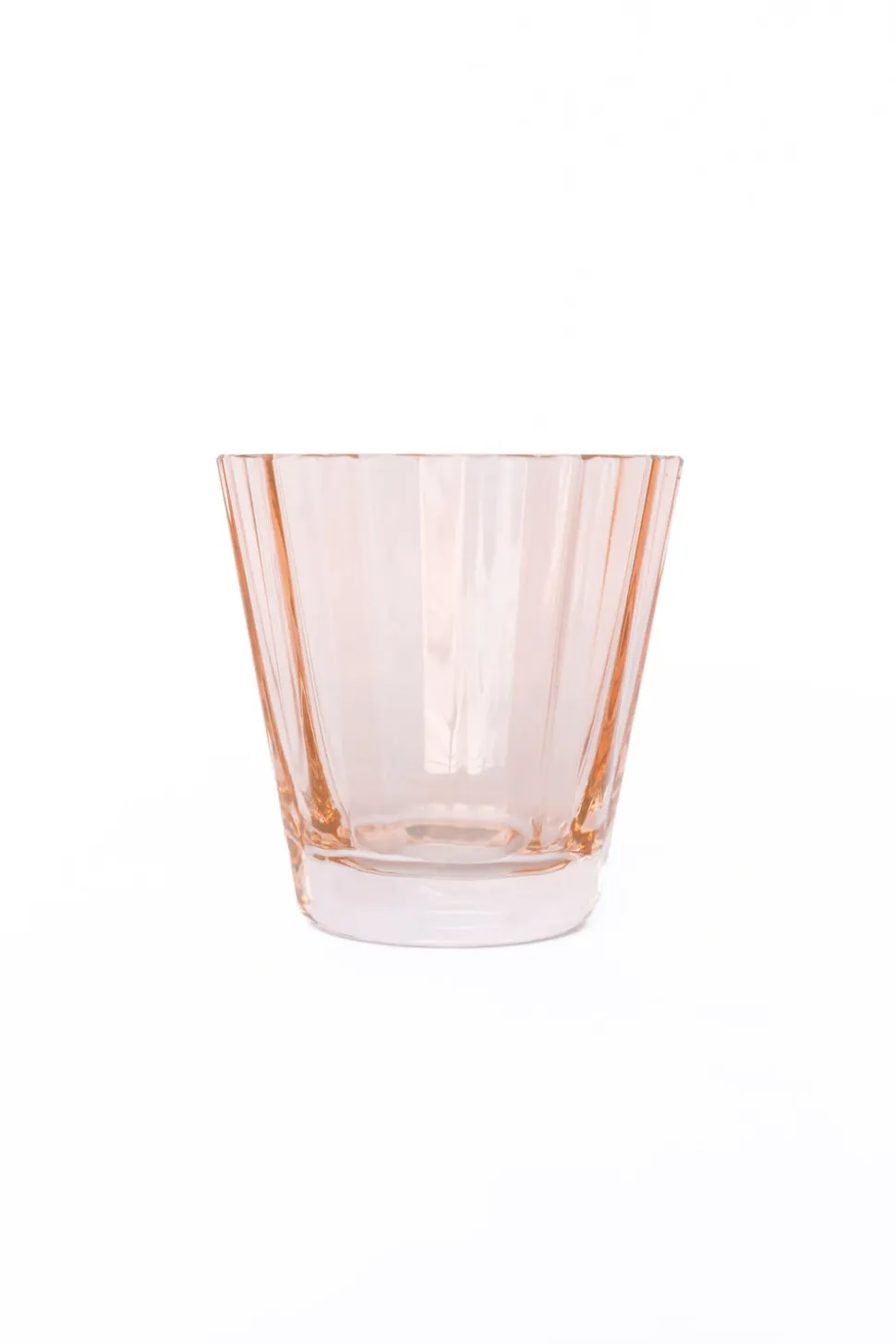 Estelle Colored Sunday Low Balls, Set of 6 in Blush Pink